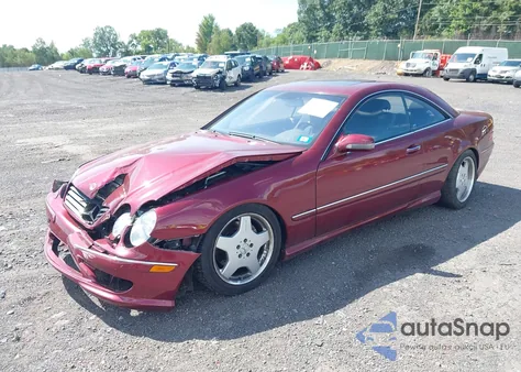 2002 Mercedes-Benz Cl 500 из США, поврежденный, VIN WDBPJ75J42A027090